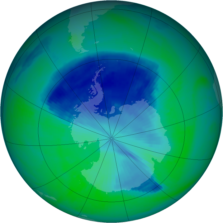 Ozone Map 1998-12-06